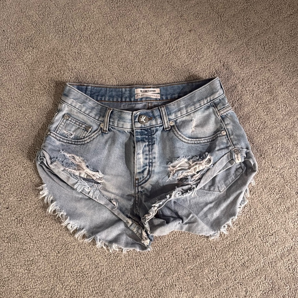 One Teaspoon Denim Bandit Shorts